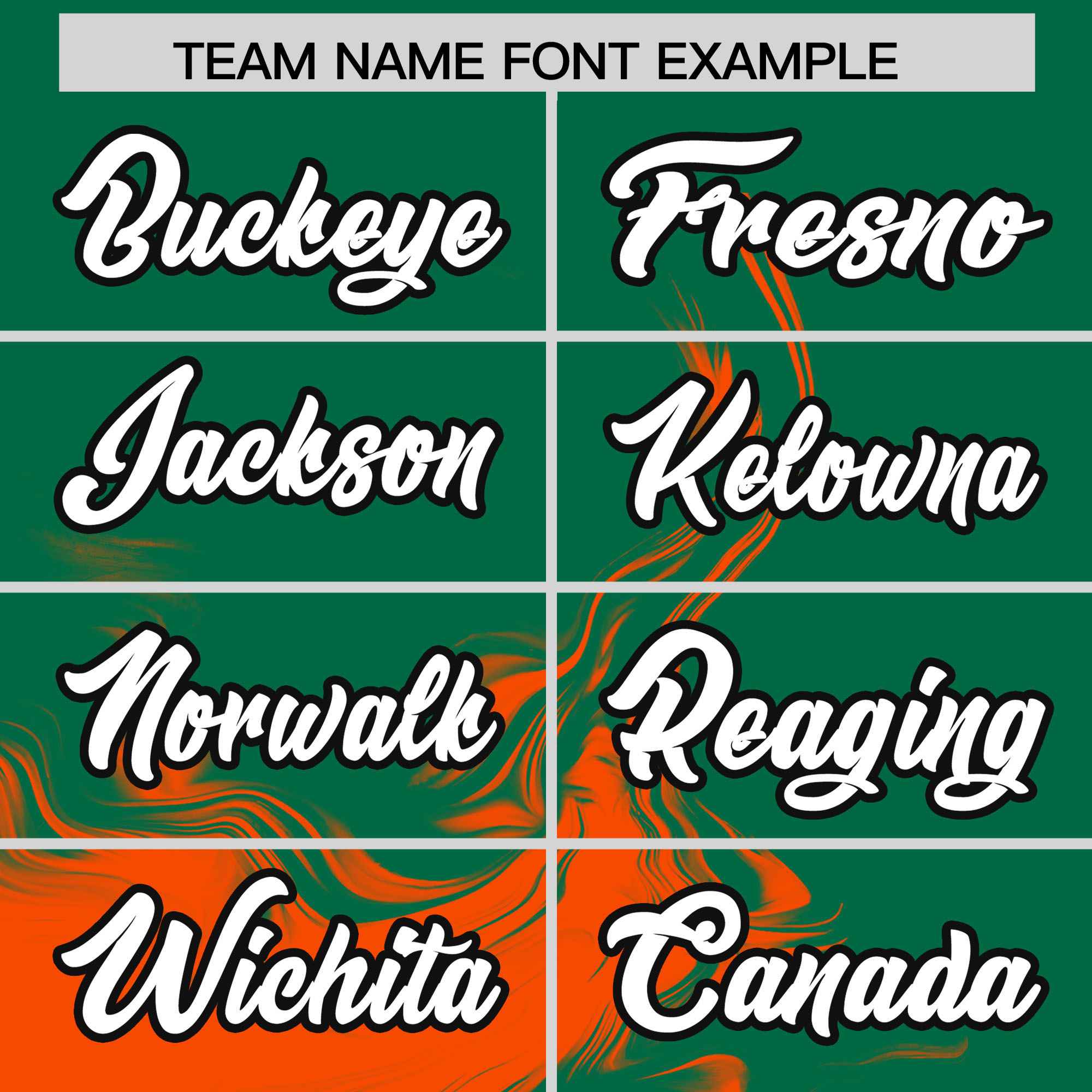 Custom Kelly Green Orange Personalized Ink Pattern Authentic Baseball Jersey