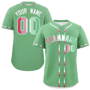 Custom Light Green Abrosexual For Pride Month Classic Style Authentic Baseball Jersey