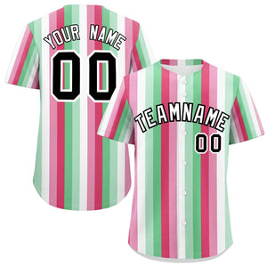 Custom Rainbow Abrosexual For Pride Month Color Block Authentic Baseball Jersey