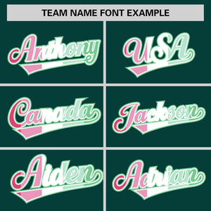 Custom Midnight Green Abrosexual For Pride Month Classic Style Authentic Baseball Jersey