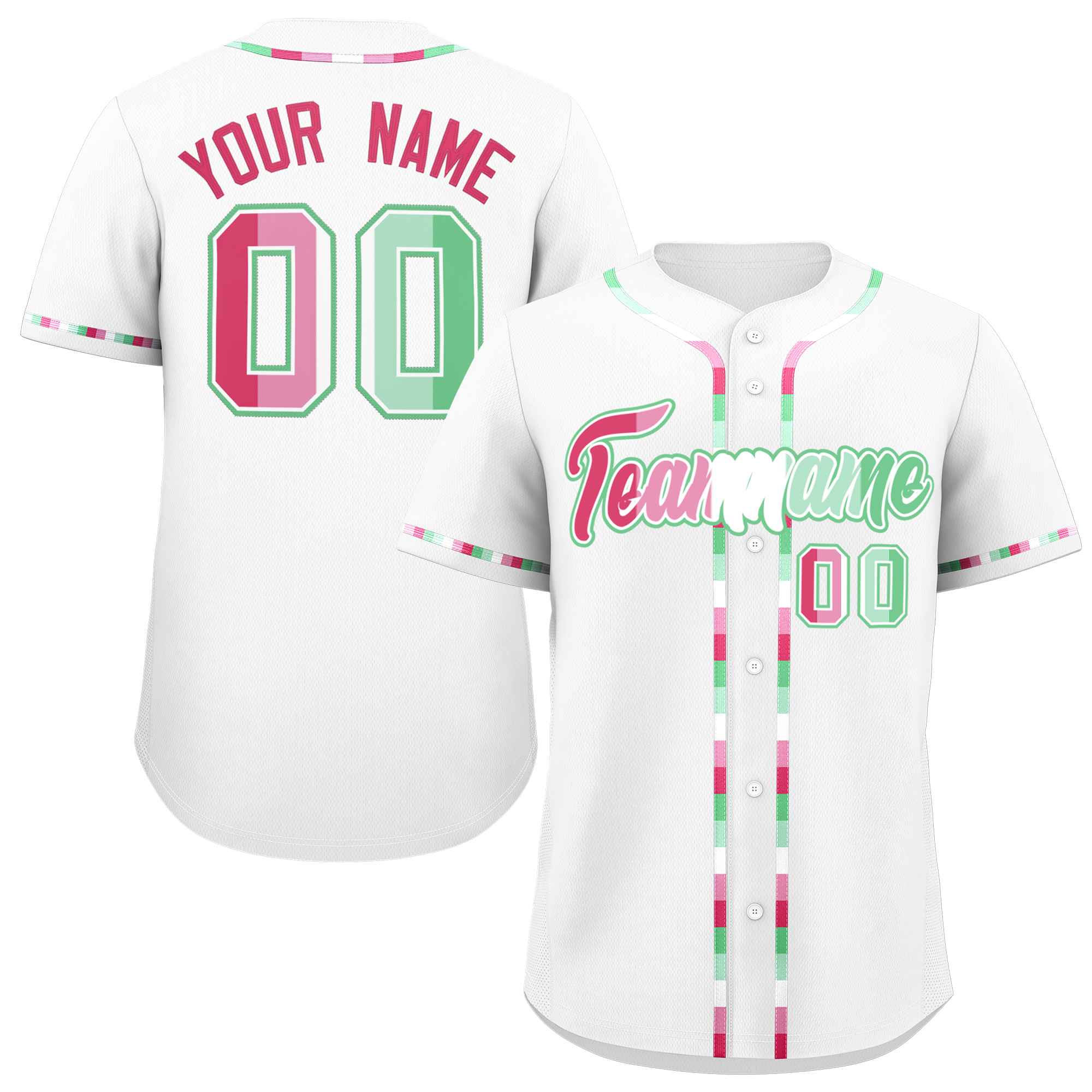 Custom White Abrosexual For Pride Month Classic Style Authentic Baseball Jersey