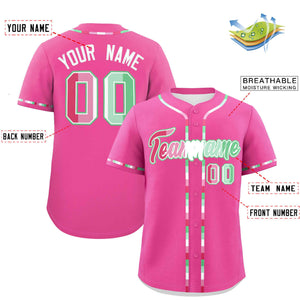 Custom Pink Abrosexual For Pride Month Classic Style Authentic Baseball Jersey