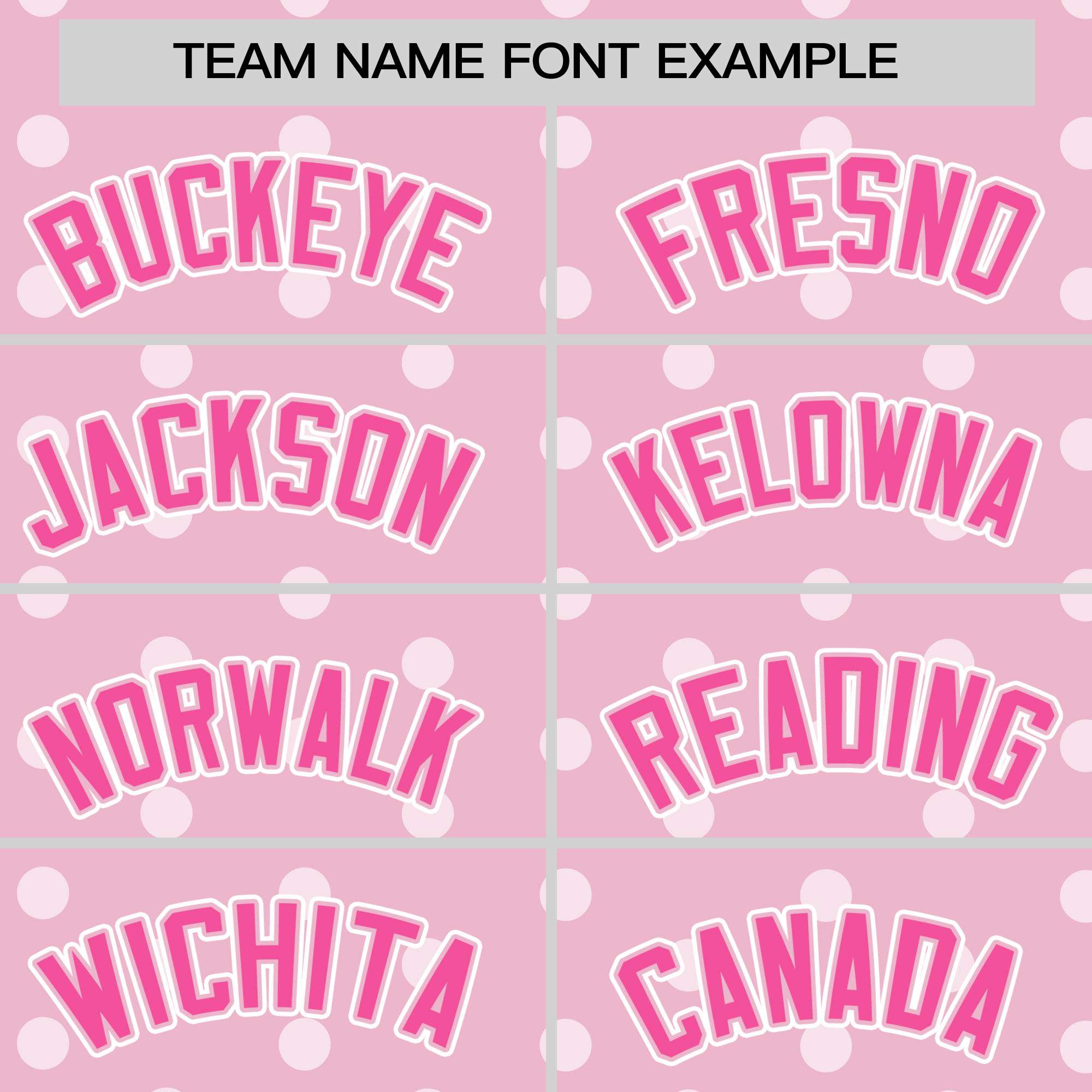 Custom Light Pink White Personalized Polka Dot Graffiti Pattern Authentic Baseball Jersey