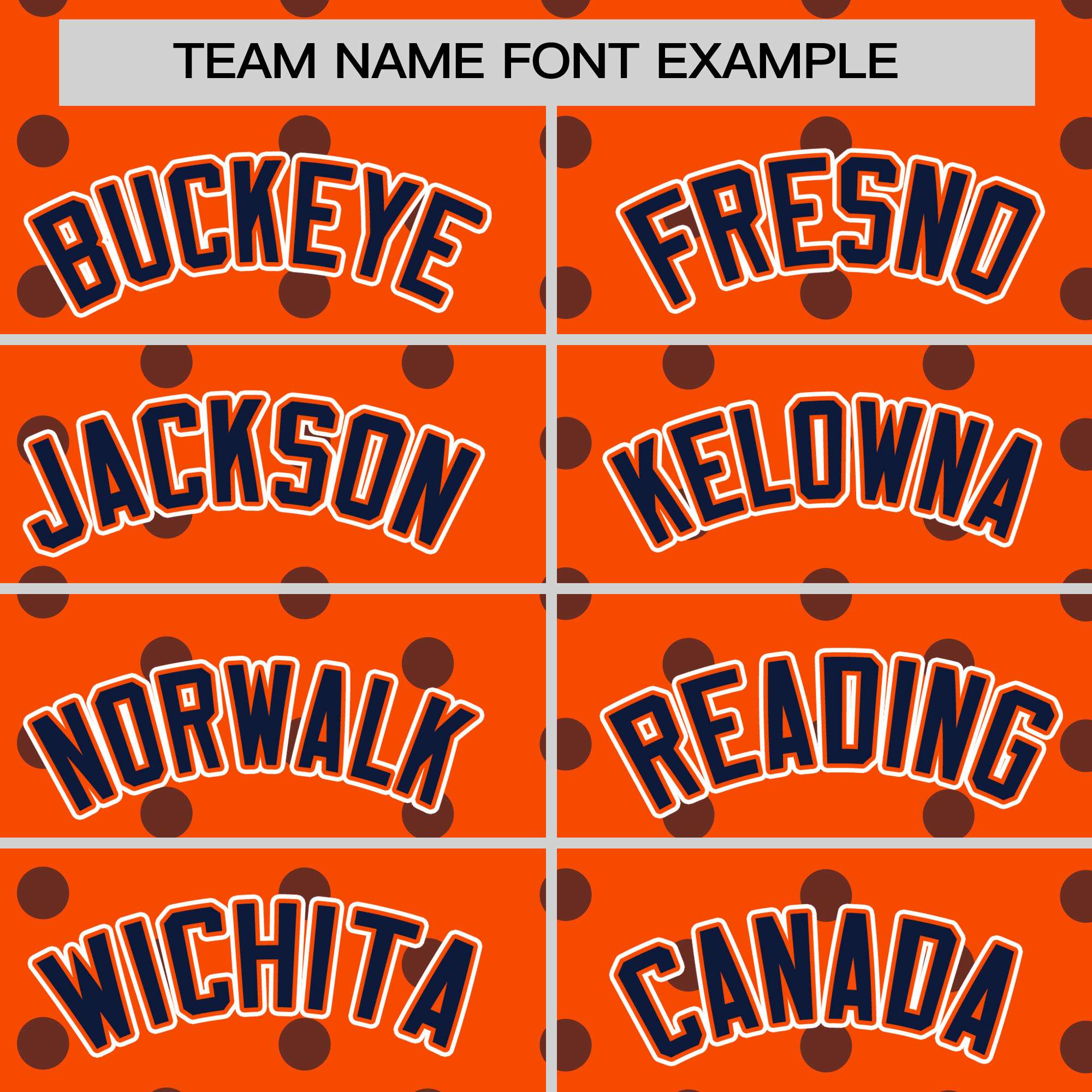 Custom Orange Navy Personalized Polka Dot Graffiti Pattern Authentic Baseball Jersey