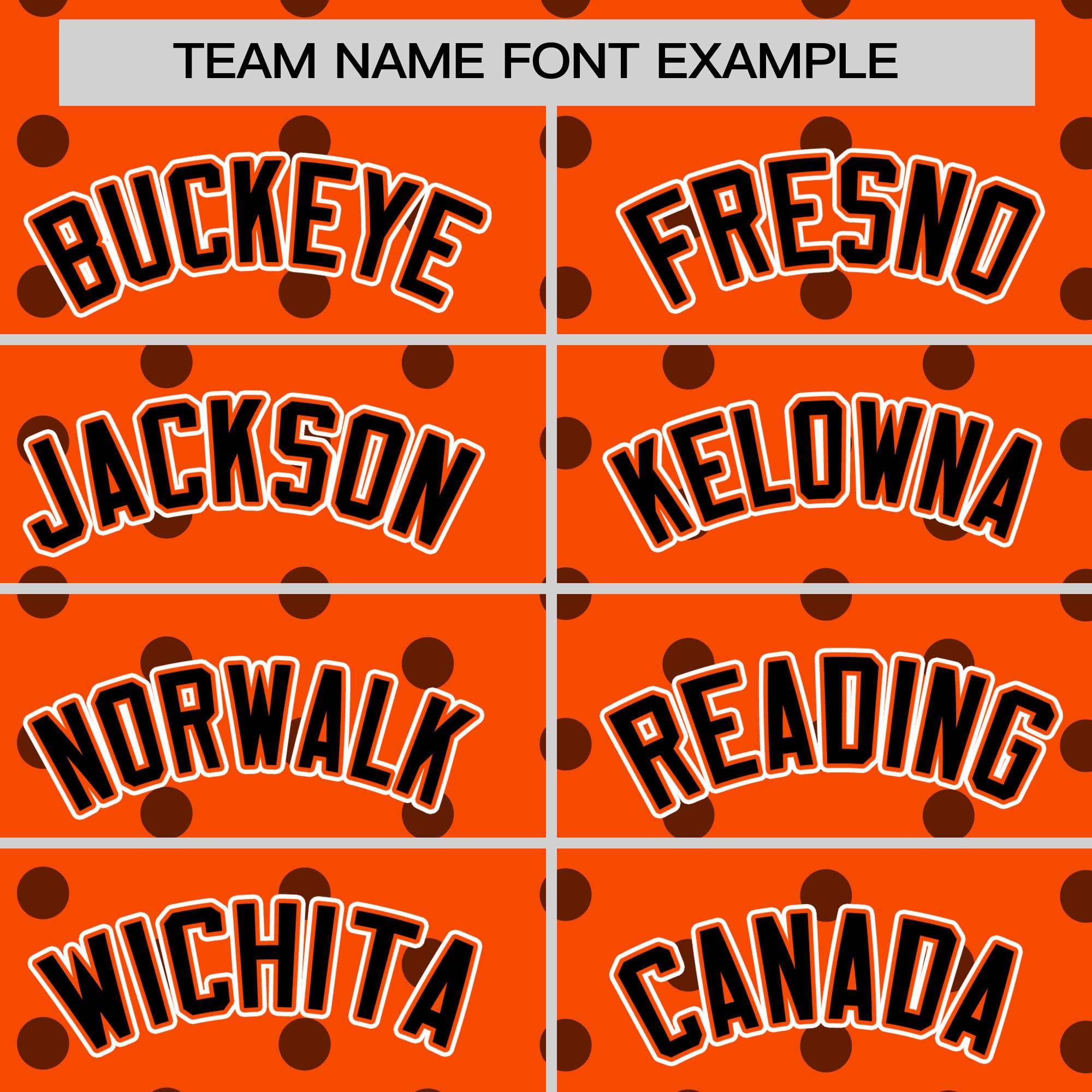 Custom Orange Black Personalized Polka Dot Graffiti Pattern Authentic Baseball Jersey