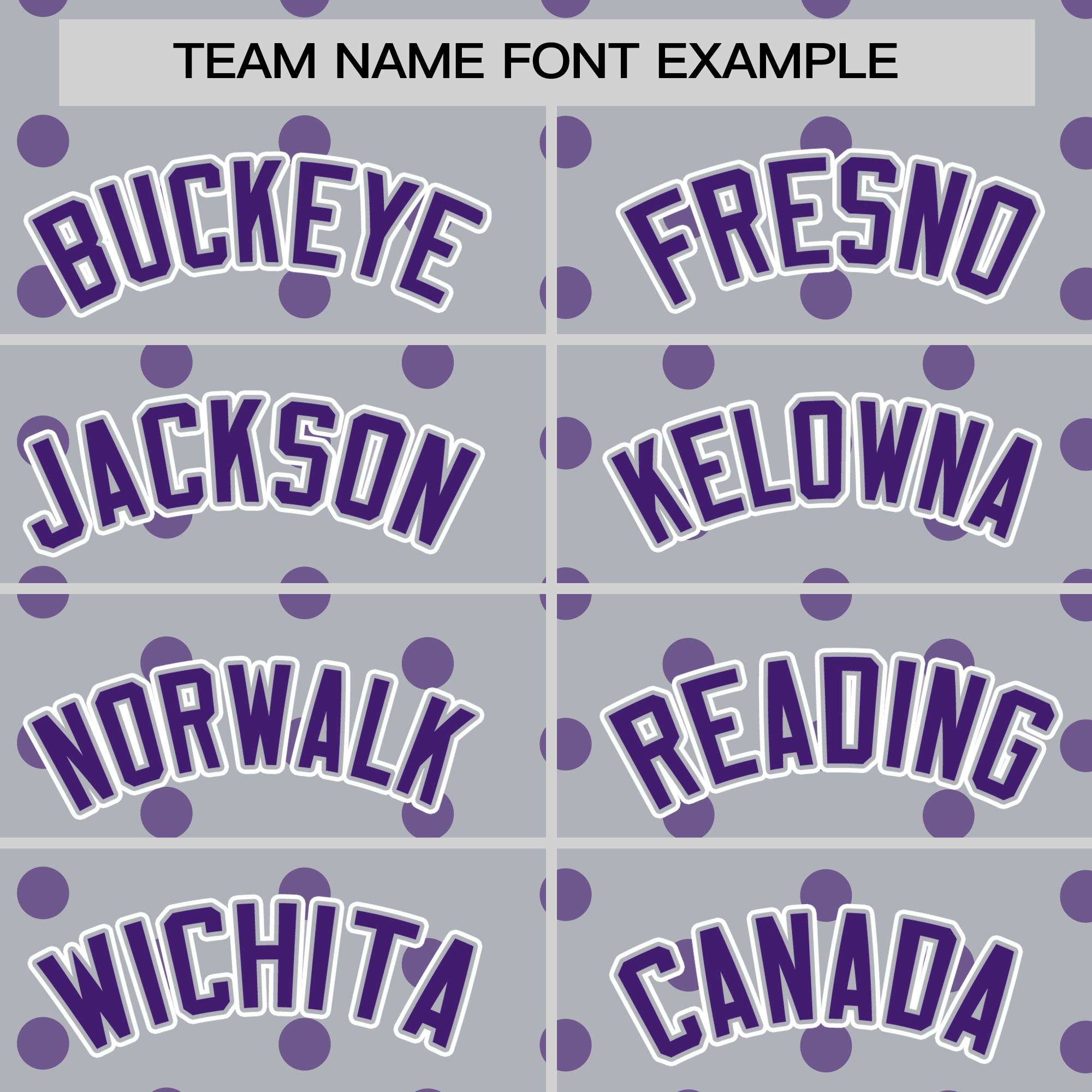 Custom Gray Purple Personalized Polka Dot Graffiti Pattern Authentic Baseball Jersey