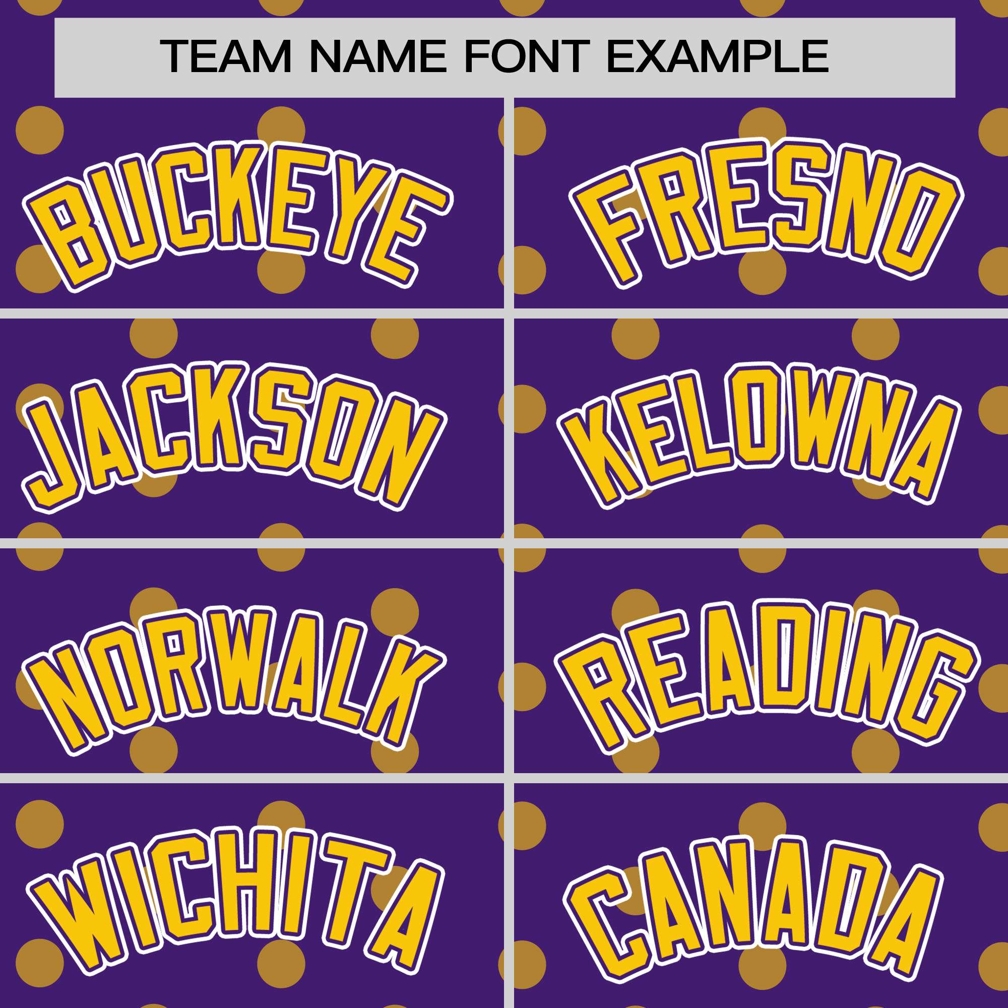 Custom Purple Gold Personalized Polka Dot Graffiti Pattern Authentic Baseball Jersey