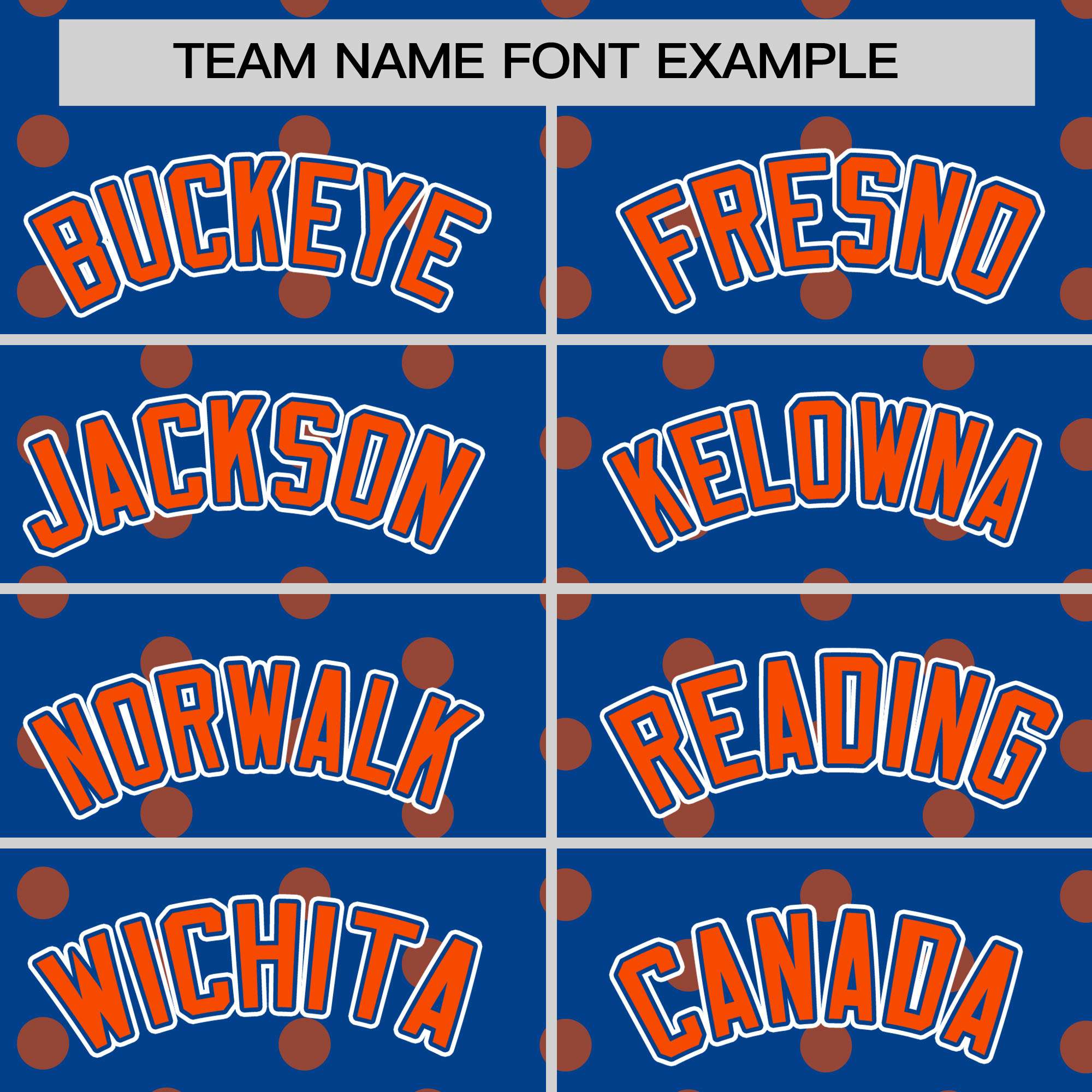 Custom Royal Orange Personalized Polka Dot Graffiti Pattern Authentic Baseball Jersey