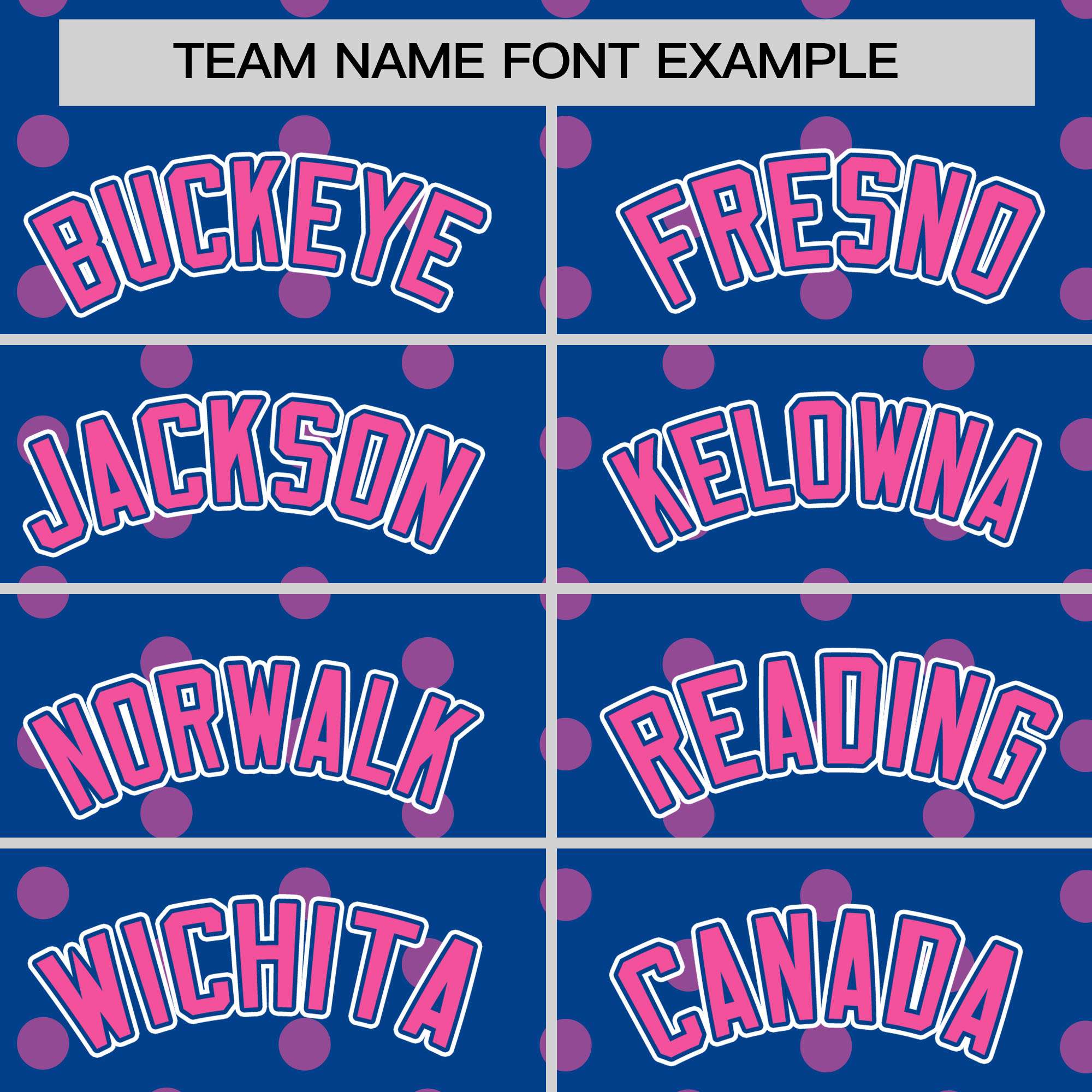 Custom Royal Pink Personalized Polka Dot Graffiti Pattern Authentic Baseball Jersey