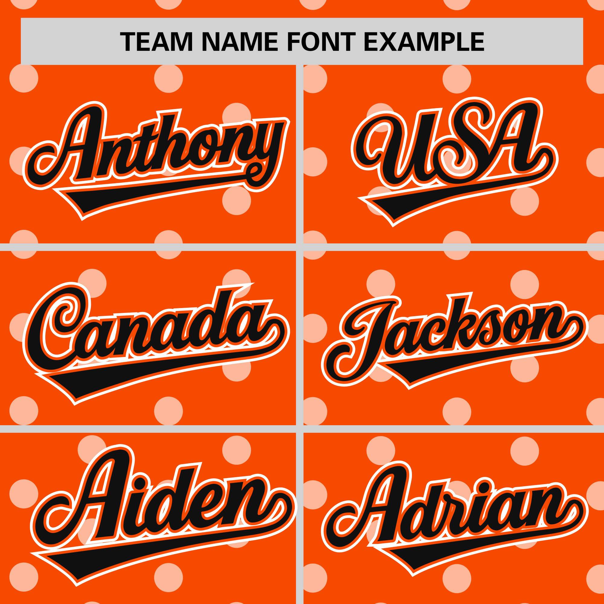 Custom Orange White Personalized Polka Dot Graffiti Pattern Authentic Baseball Jersey