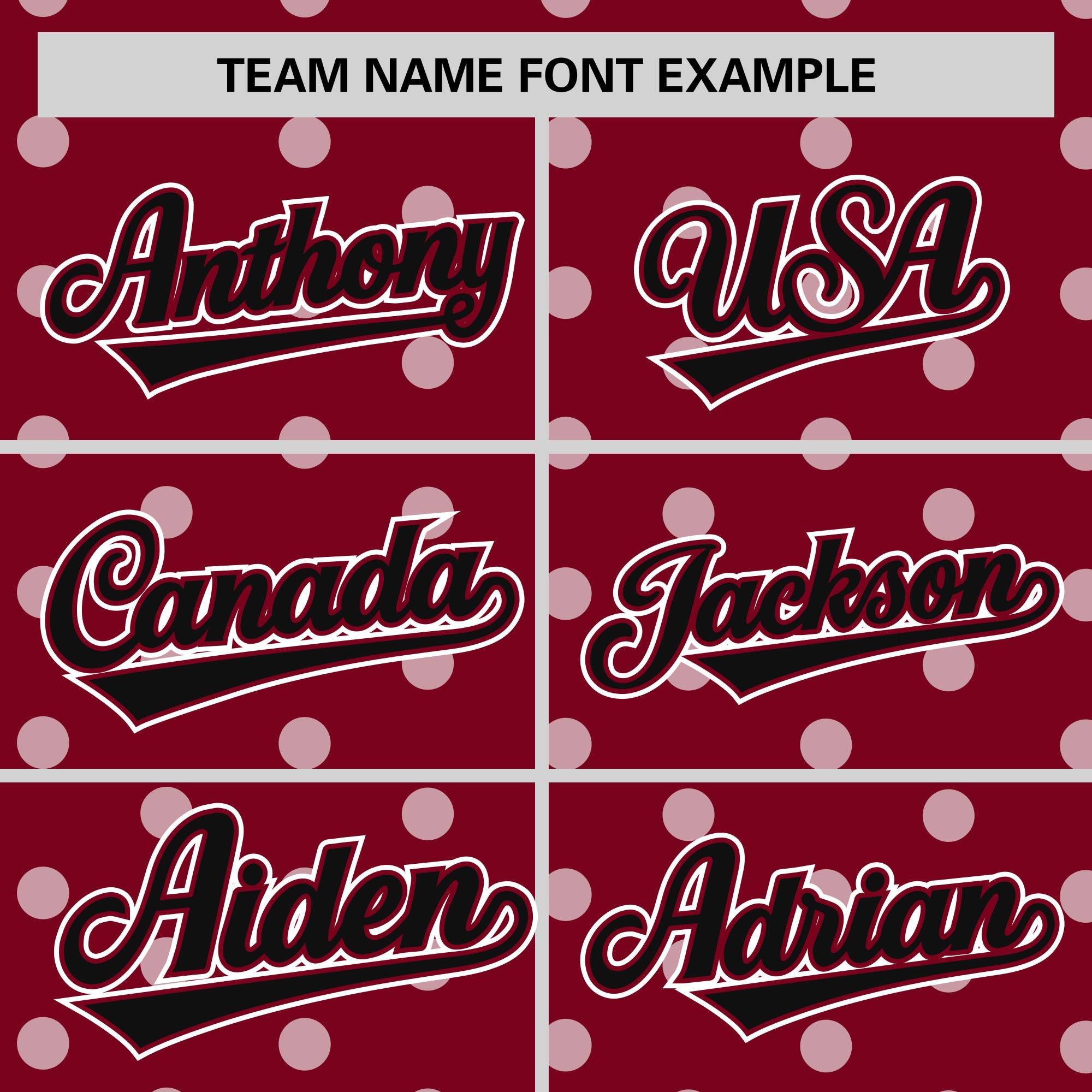 Custom Crimson White Personalized Polka Dot Graffiti Pattern Authentic Baseball Jersey