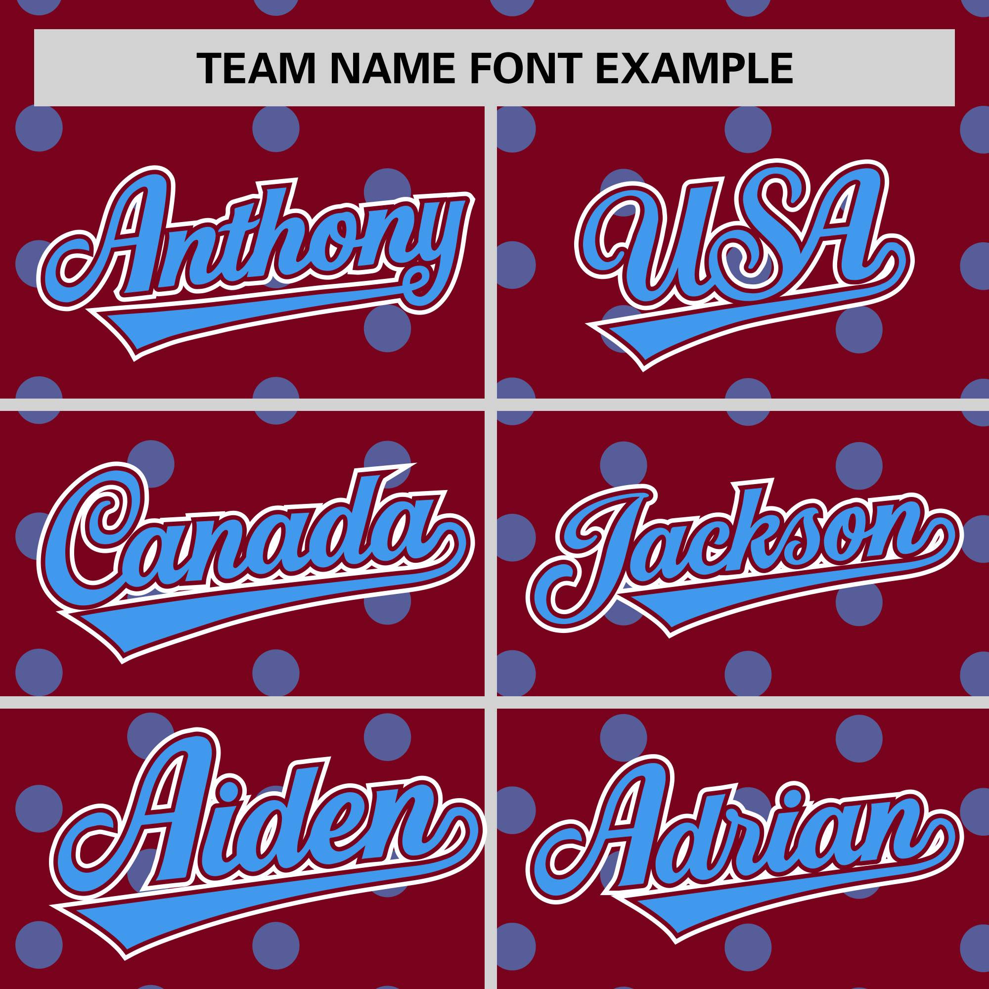 Custom Crimson Powder Blue Personalized Polka Dot Graffiti Pattern Authentic Baseball Jersey