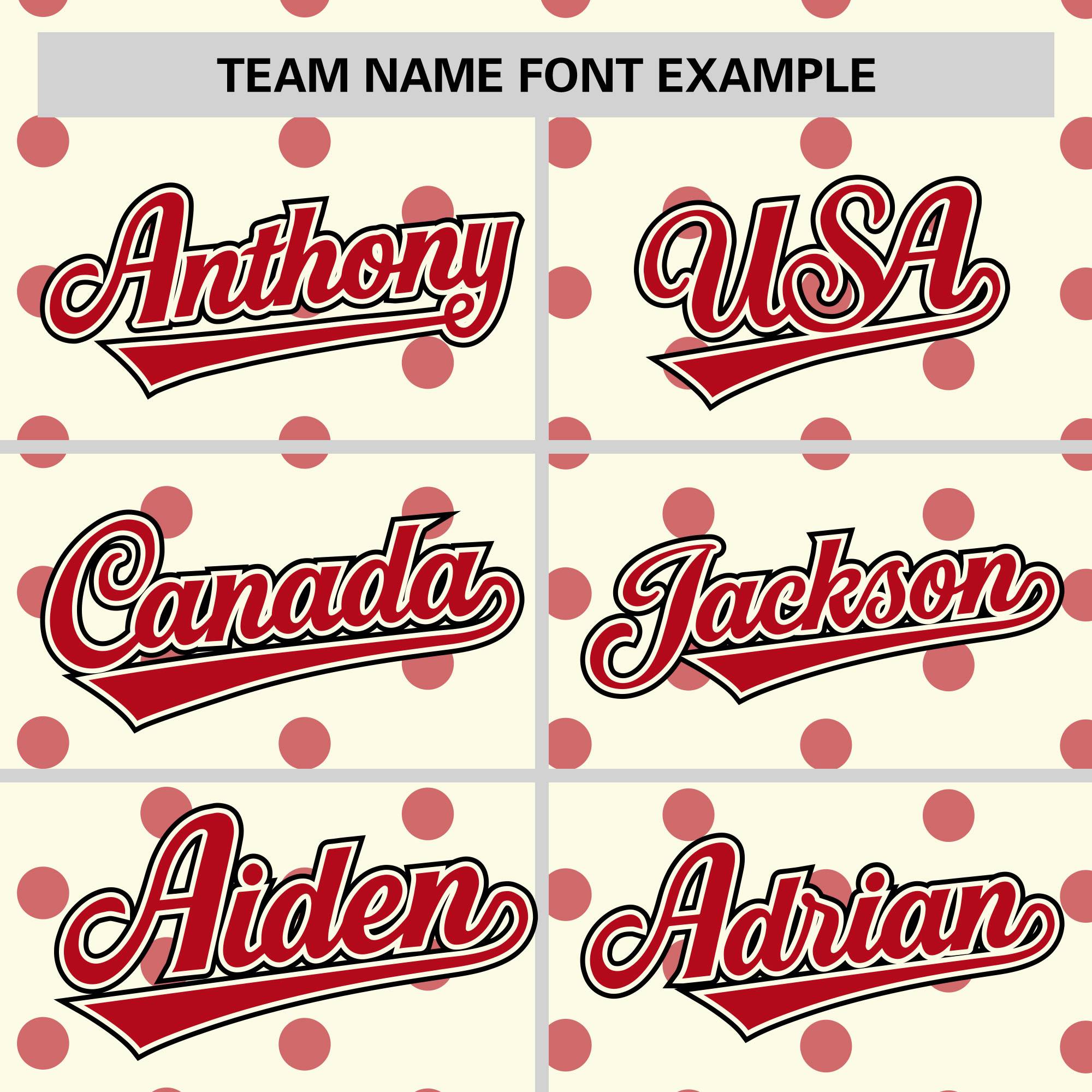 Custom Cream Red Personalized Polka Dot Graffiti Pattern Authentic Baseball Jersey