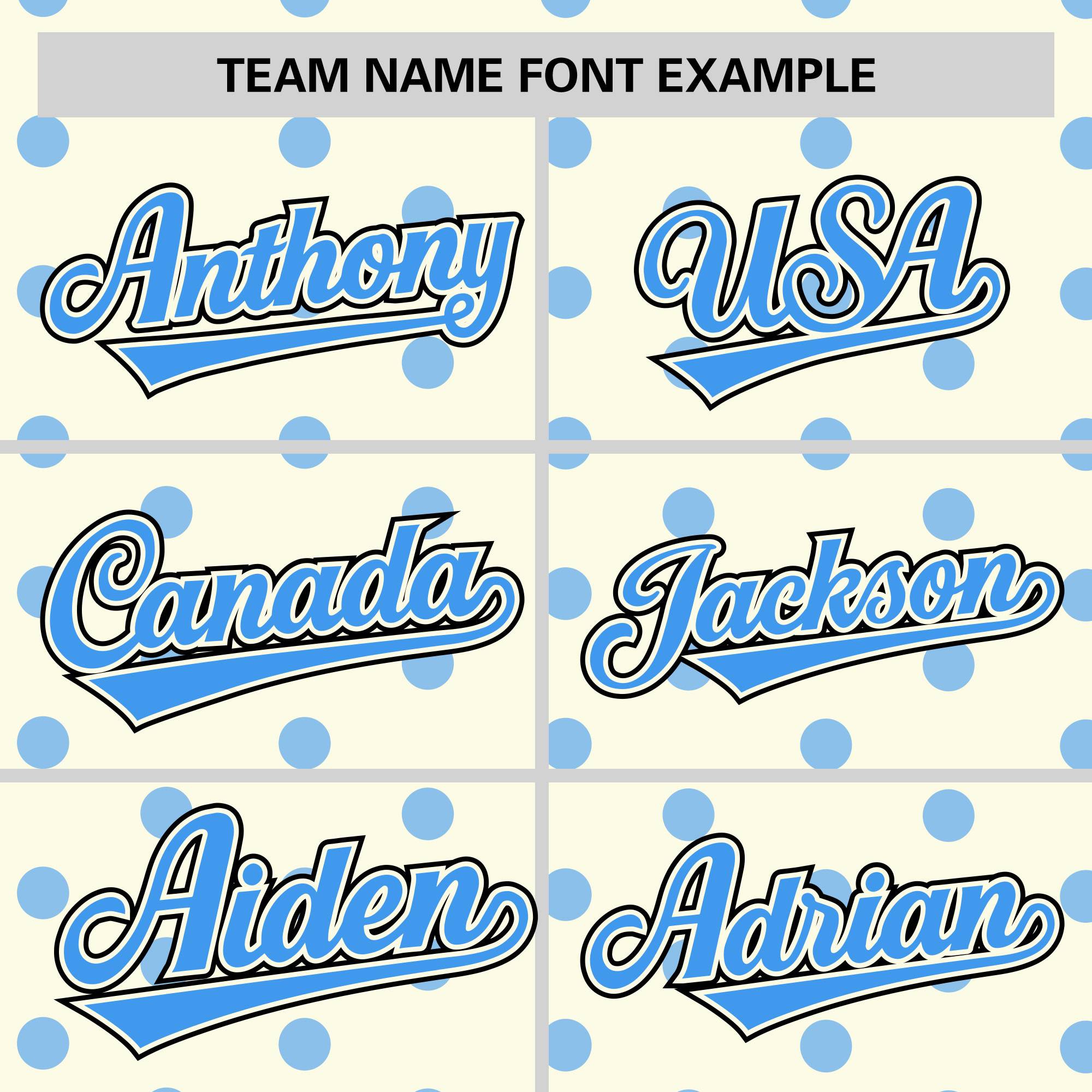 Custom Cream Powder Blue Personalized Polka Dot Graffiti Pattern Authentic Baseball Jersey