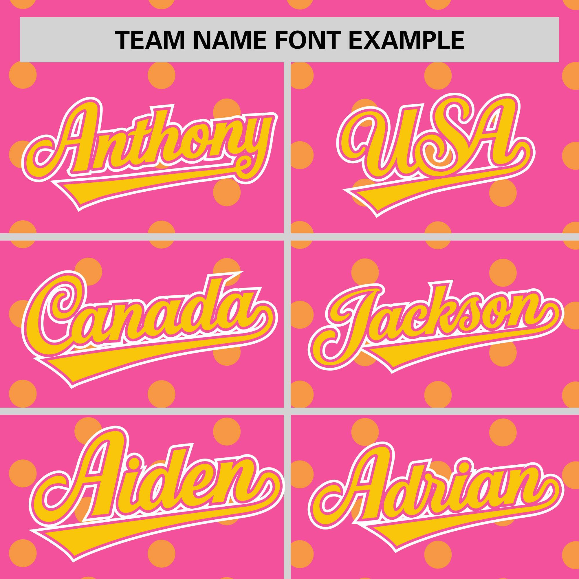 Custom Pink Gold Personalized Polka Dot Graffiti Pattern Authentic Baseball Jersey