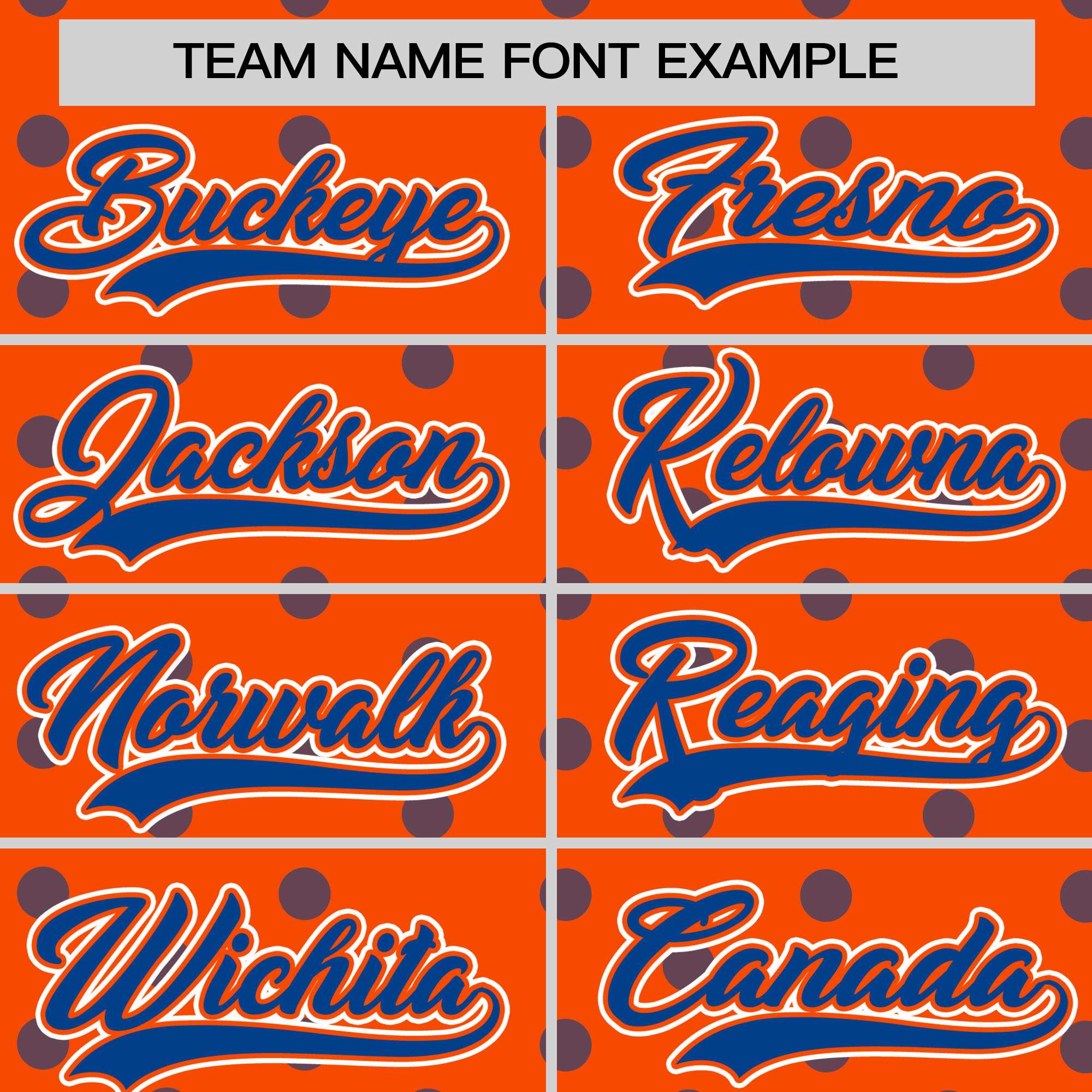 Custom Orange Royal Personalized Polka Dot Graffiti Pattern Authentic Baseball Jersey