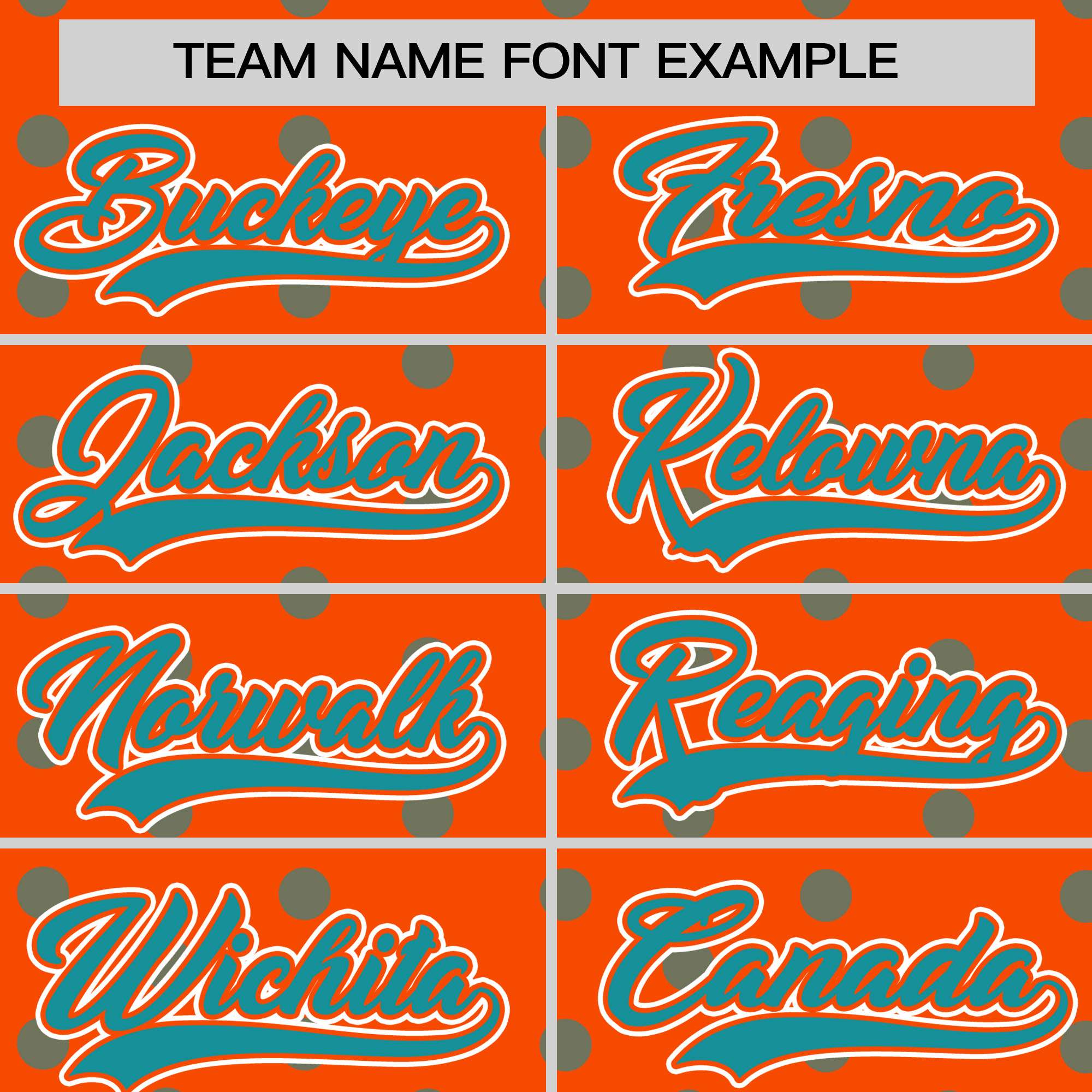 Custom Orange Aqua Personalized Polka Dot Graffiti Pattern Authentic Baseball Jersey