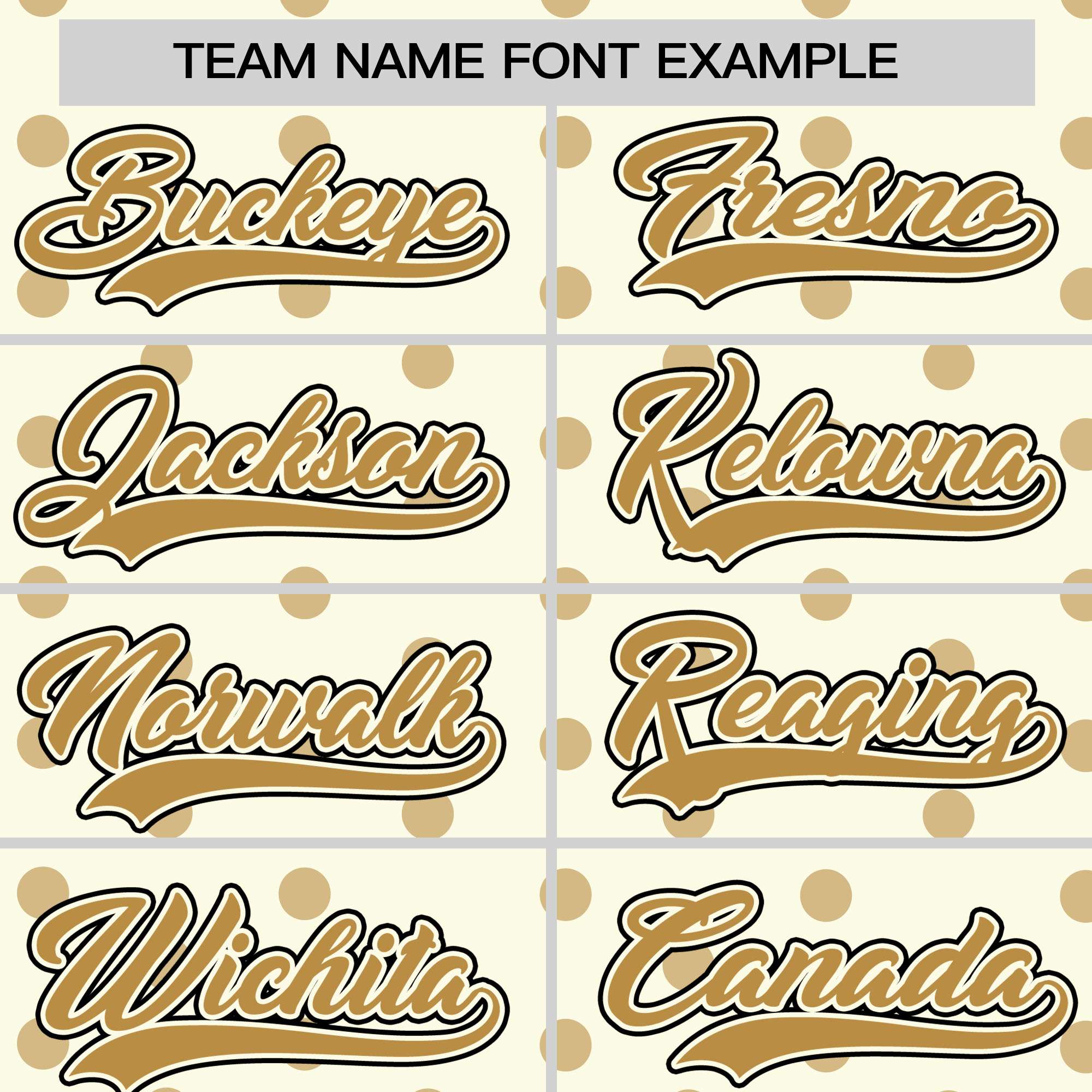 Custom Cream Old Gold Personalized Polka Dot Graffiti Pattern Authentic Baseball Jersey