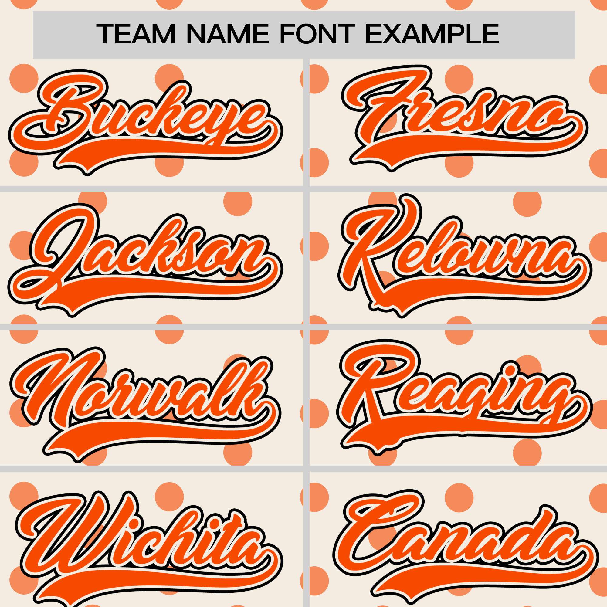 Custom Cream Orange Personalized Polka Dot Graffiti Pattern Authentic Baseball Jersey