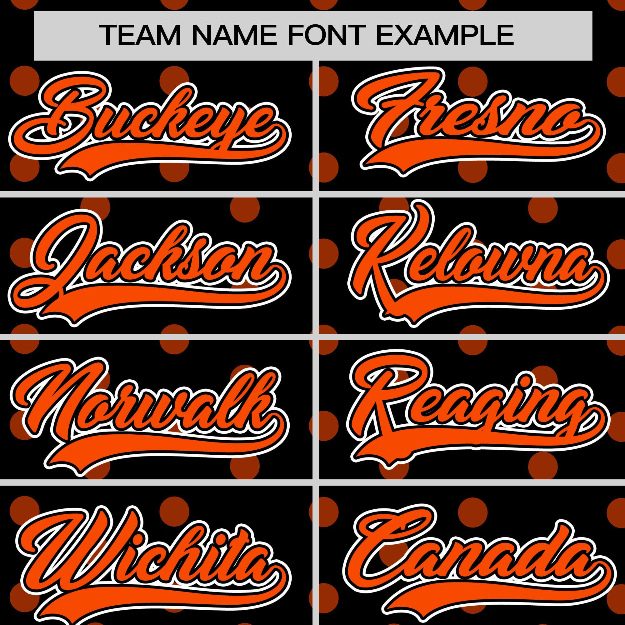 Custom Black Orange Personalized Polka Dot Graffiti Pattern Authentic Baseball Jersey