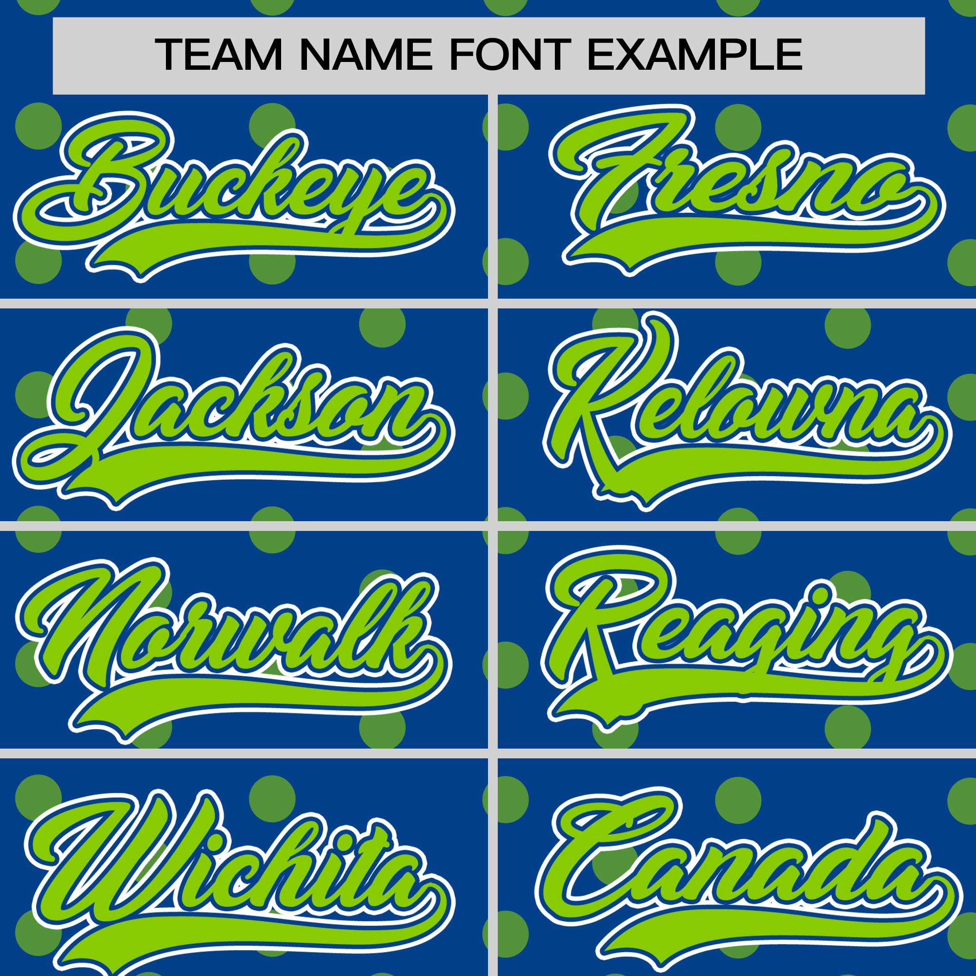 Custom Royal Neon Green Personalized Polka Dot Graffiti Pattern Authentic Baseball Jersey