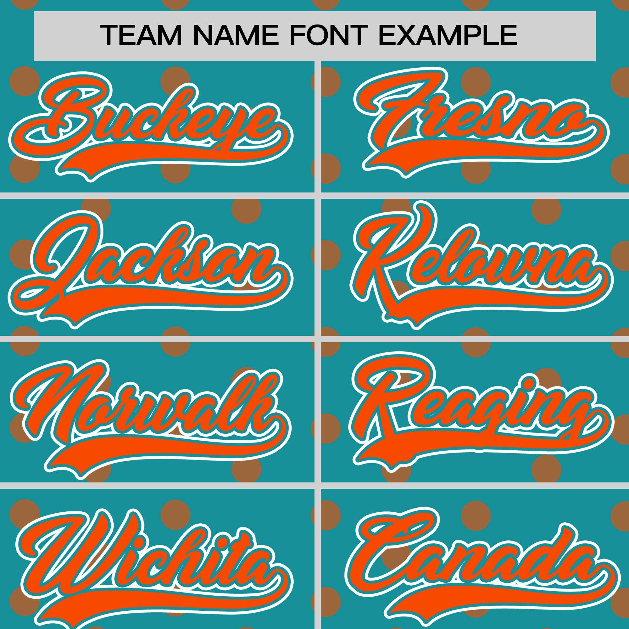 Custom Aqua Orange Personalized Polka Dot Graffiti Pattern Authentic Baseball Jersey