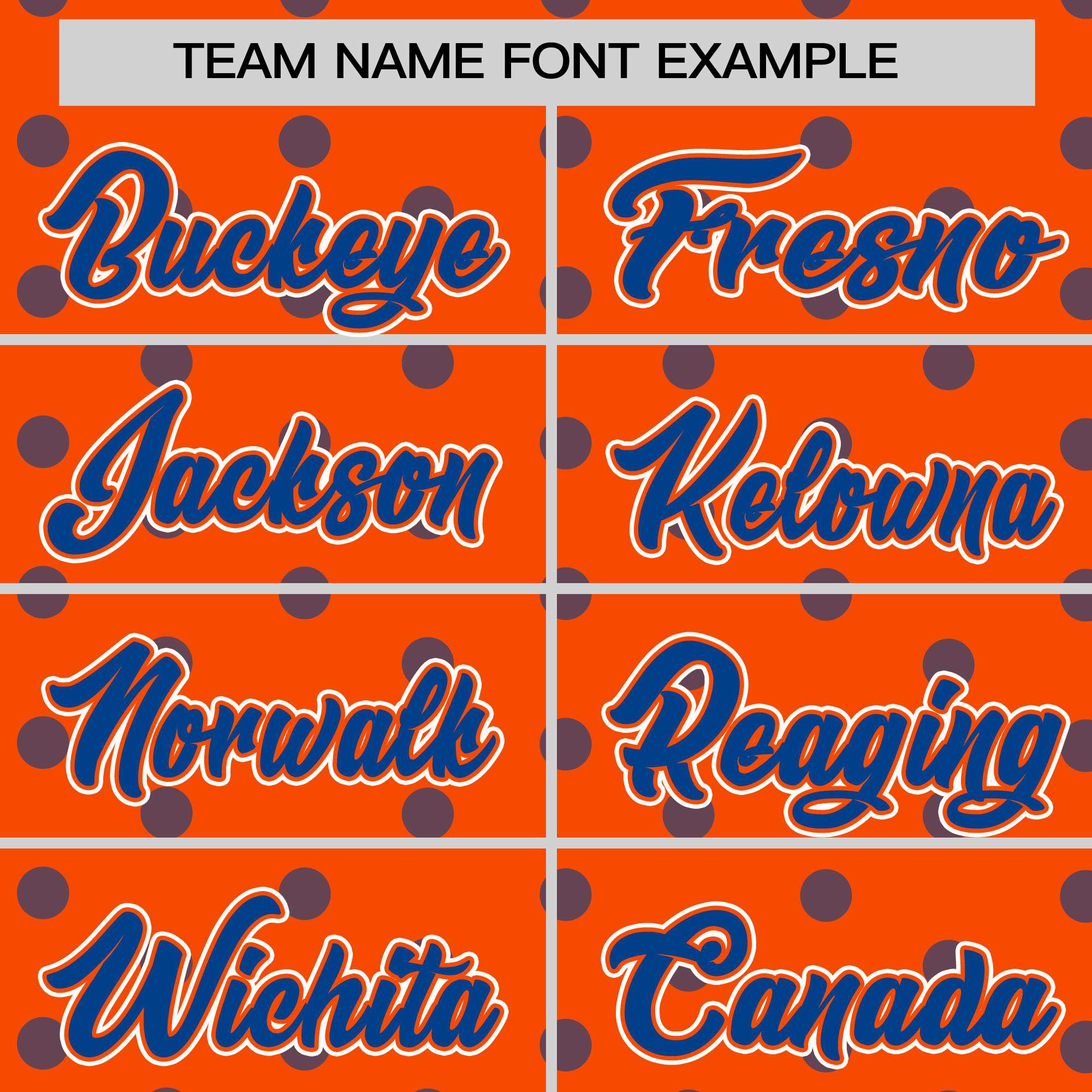 Custom Orange Royal Personalized Polka Dot Graffiti Pattern Authentic Baseball Jersey