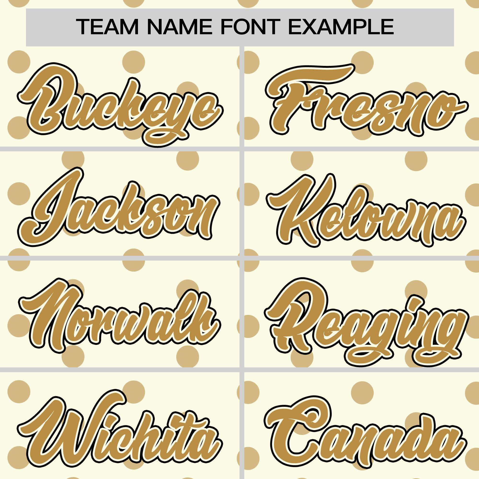 Custom Cream Old Gold Personalized Polka Dot Graffiti Pattern Authentic Baseball Jersey