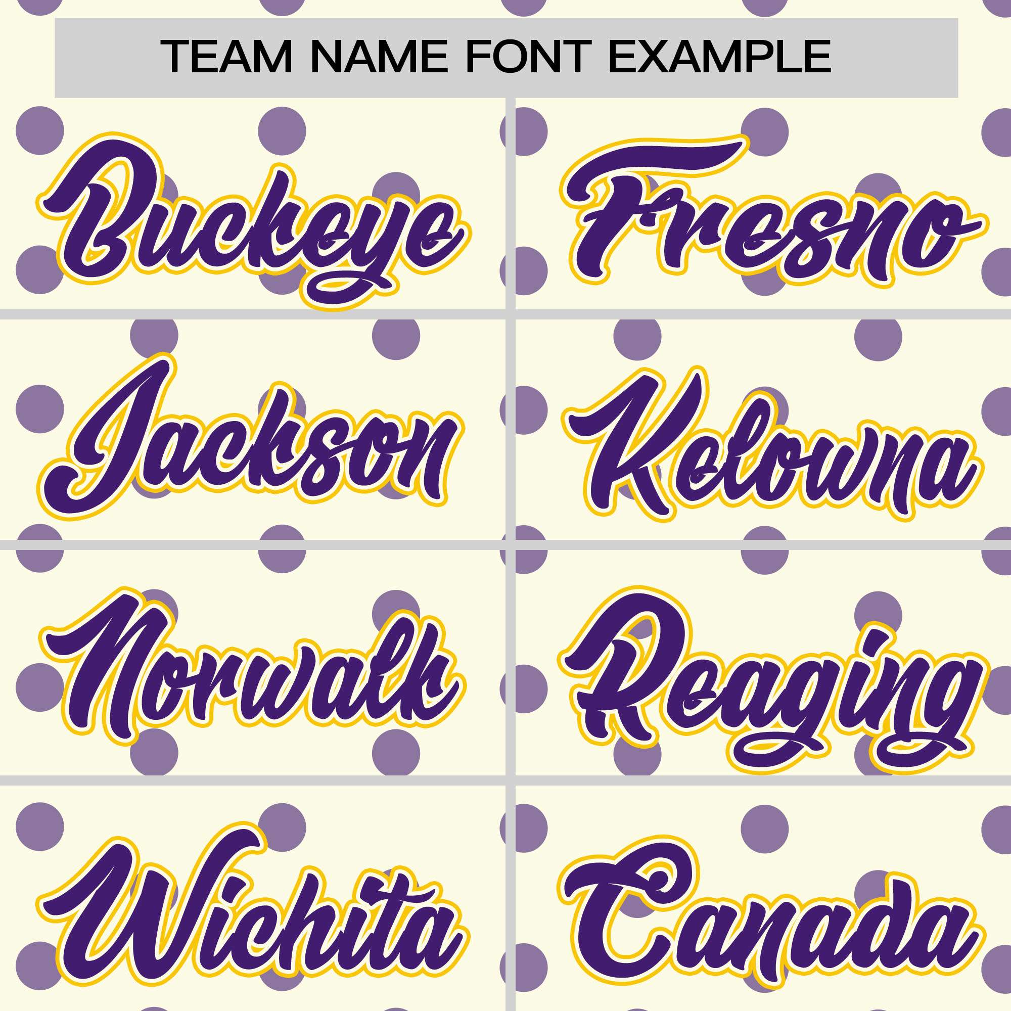 Custom Cream Purple Personalized Polka Dot Graffiti Pattern Authentic Baseball Jersey