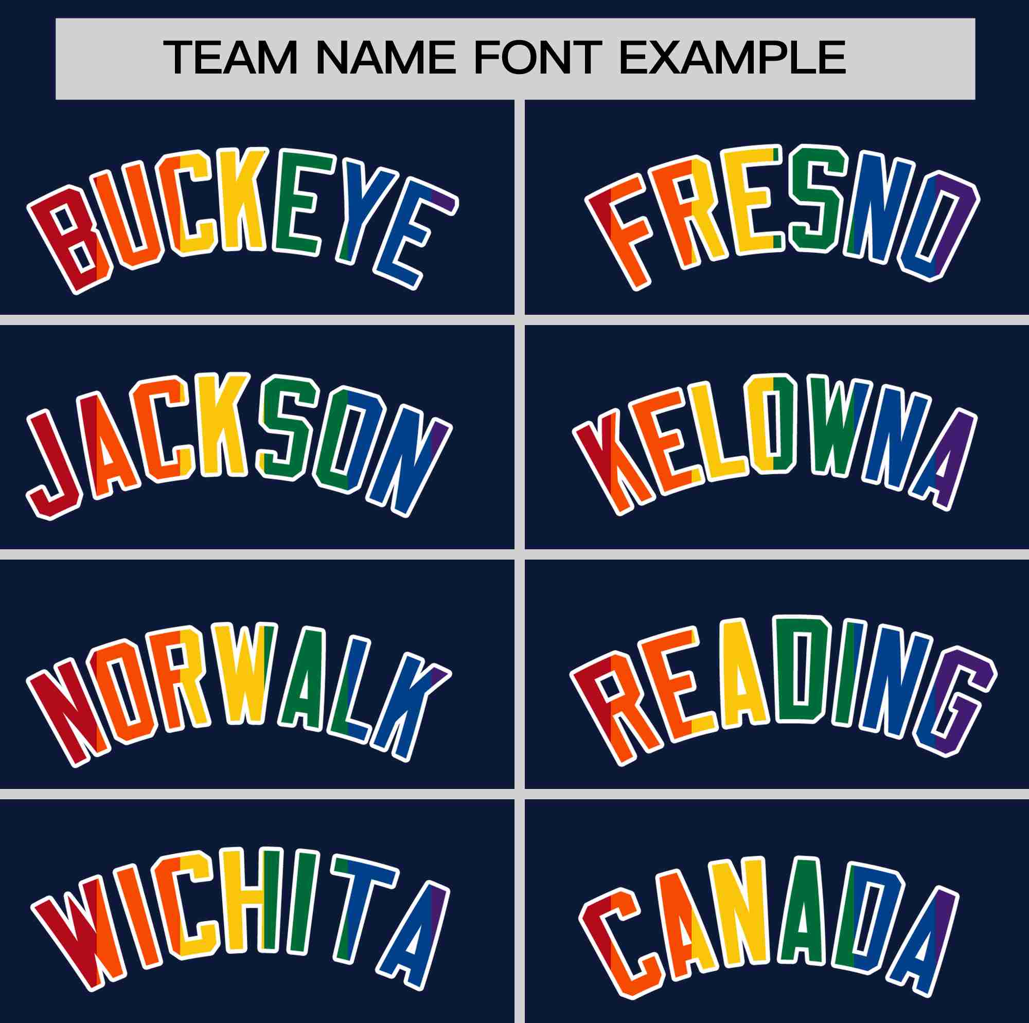 Custom Navy LGBT Rainbow For Pride Month Classic Style Authentic Baseball Jersey