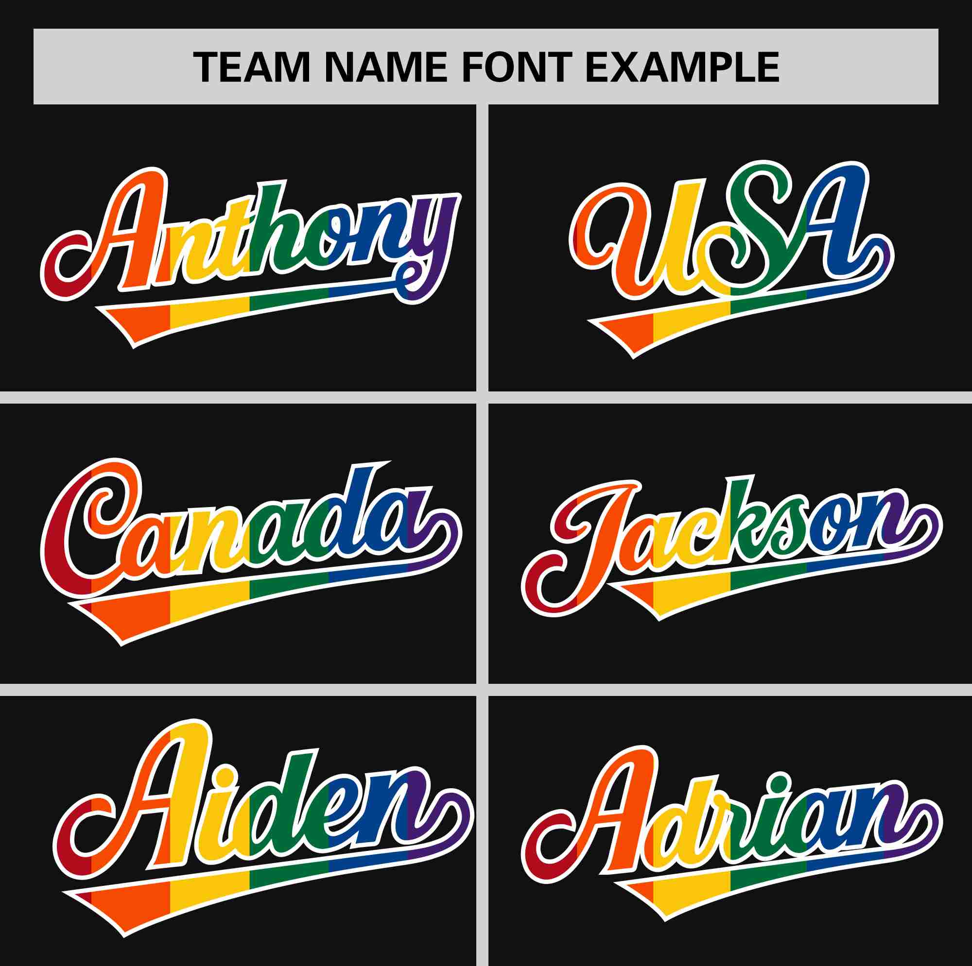 Custom Black LGBT Rainbow For Pride Month Classic Style Authentic Baseball Jersey