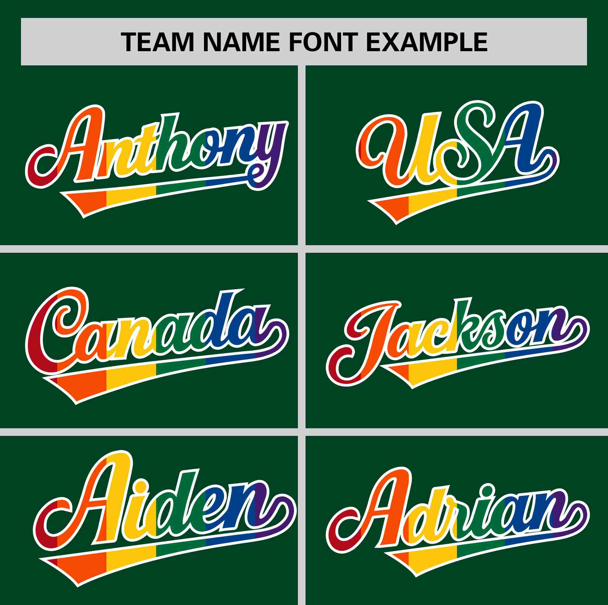 Custom Green LGBT Rainbow For Pride Month Classic Style Authentic Baseball Jersey