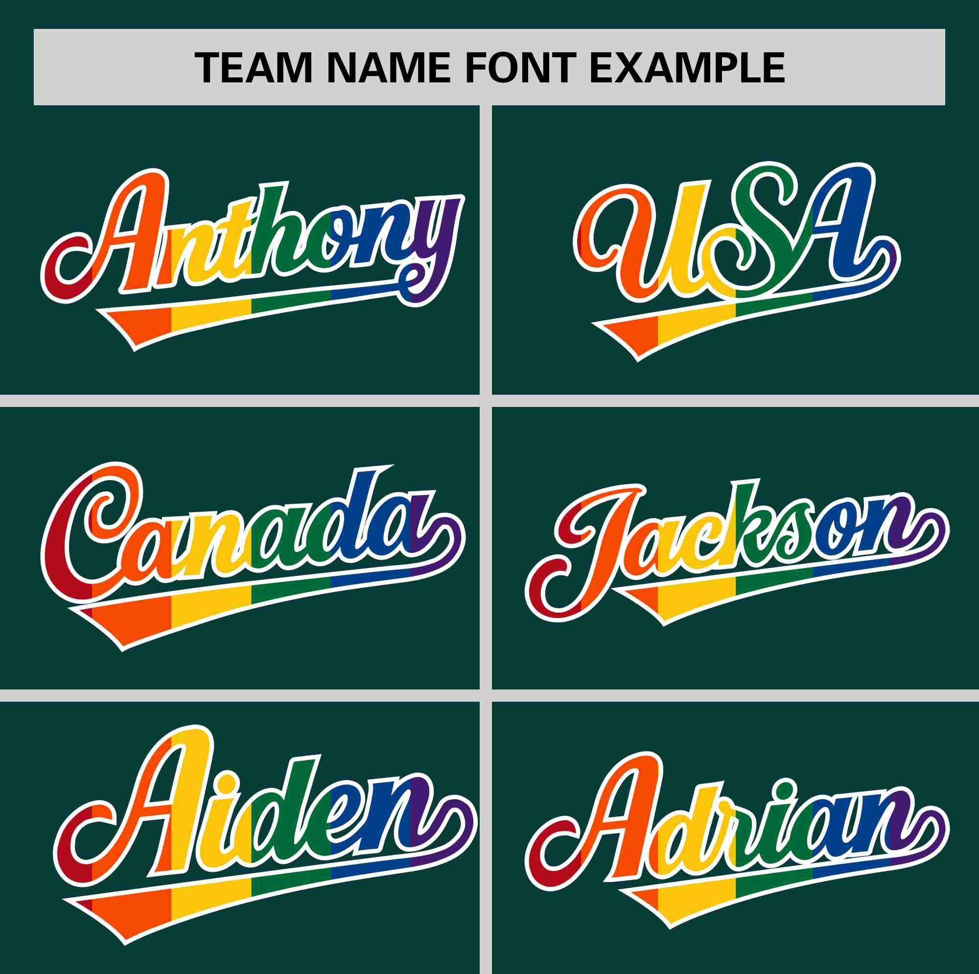 Custom Midnight Green LGBT Rainbow For Pride Month Classic Style Authentic Baseball Jersey