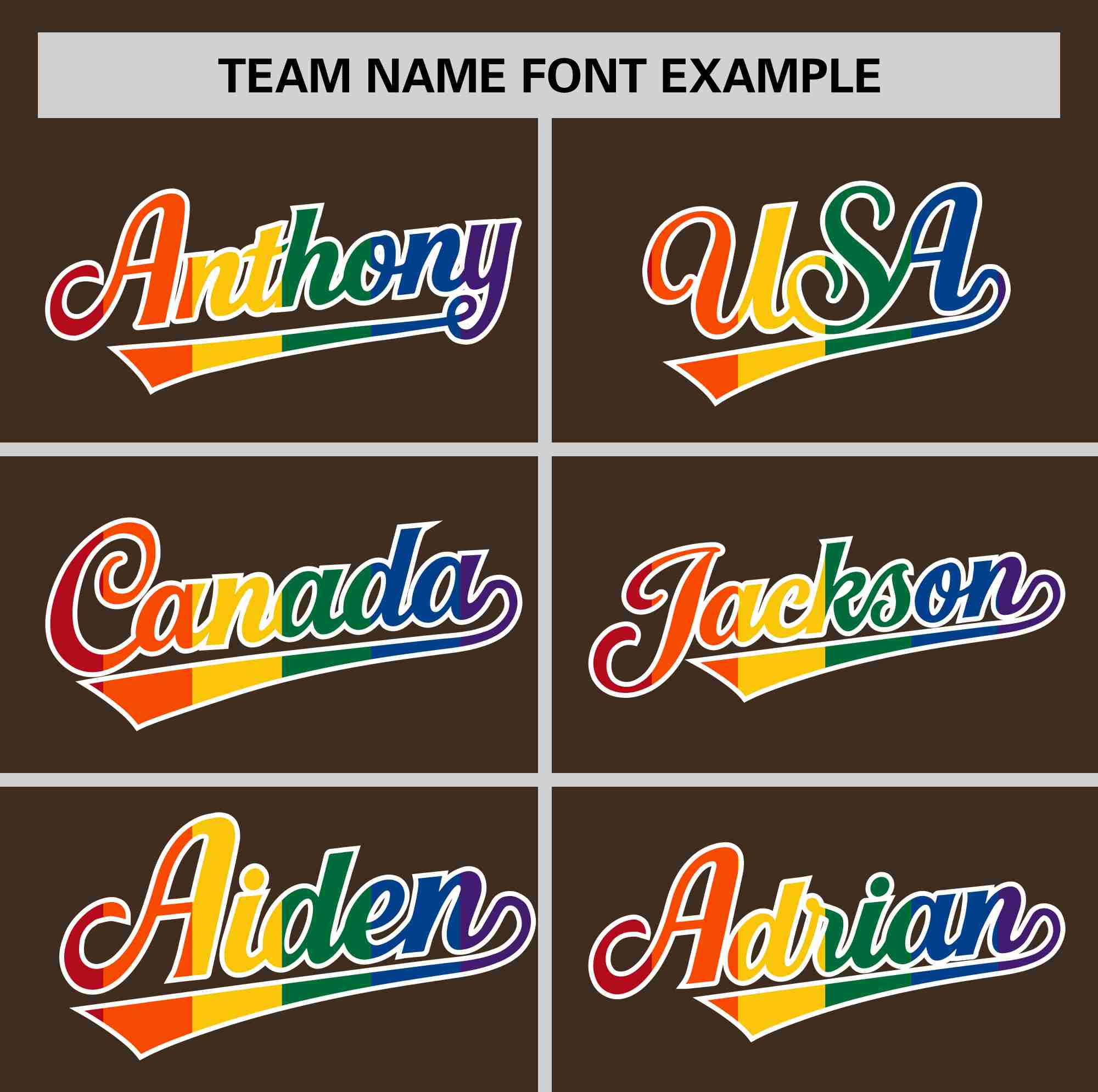 Custom Light Brown LGBT Rainbow For Pride Month Classic Style Authentic Baseball Jersey