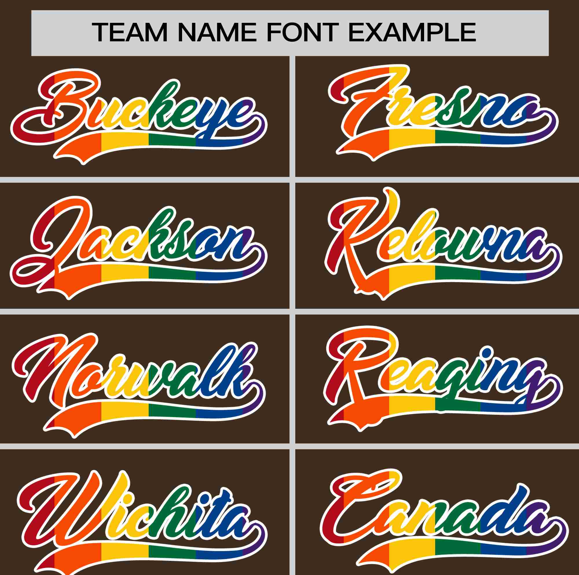 Custom Light Brown LGBT Rainbow For Pride Month Classic Style Authentic Baseball Jersey