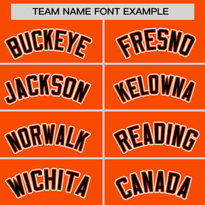 Custom Orange White Personalized Half Stripe Design Authentic Baseball Jersey