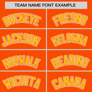 Custom Orange Gold Personalized Half Stripe Design Authentic Baseball Jersey