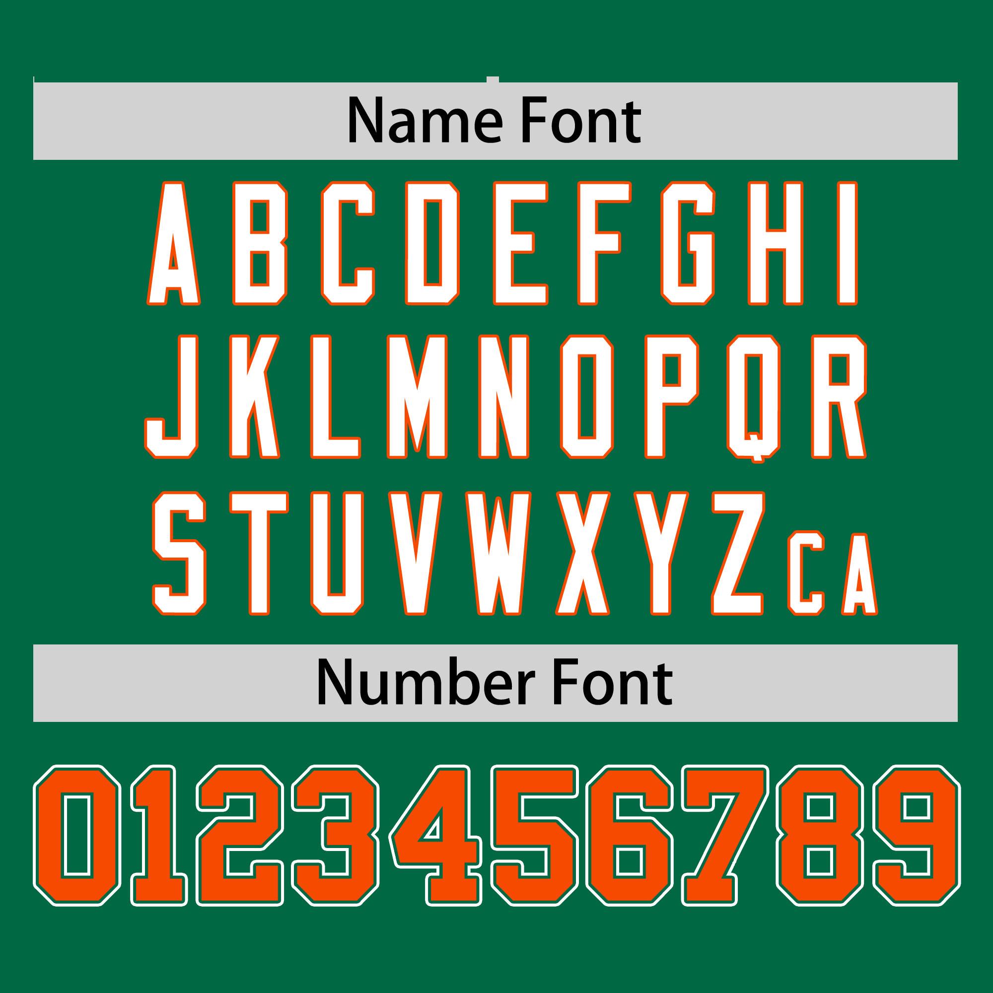 Custom Kelly Green Orange Personalized Half Stripe Design Authentic Baseball Jersey