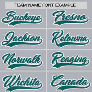 Custom Gray Aqua Personalized Half Stripe Design Authentic Baseball Jersey