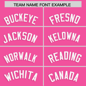 Custom Pink White Personalized Classic Authentic Baseball Jersey