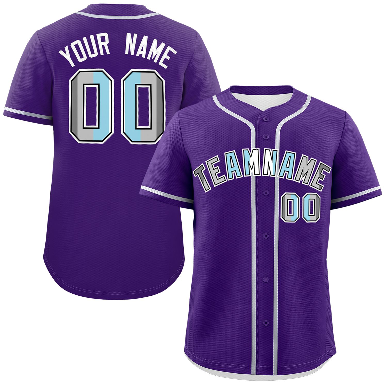 Custom Purple Demiboy For Pride Month Classic Style Authentic Baseball Jersey