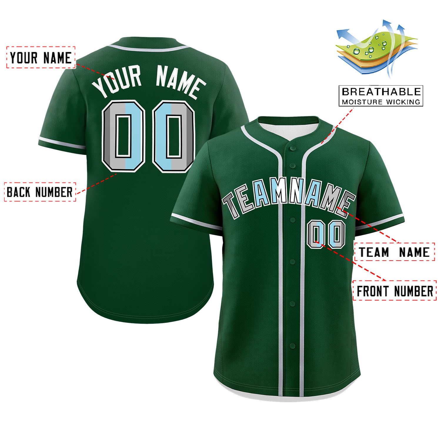 Custom Green Demiboy For Pride Month Classic Style Authentic Baseball Jersey