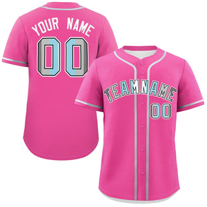 Custom Pink Demiboy For Pride Month Classic Style Authentic Baseball Jersey