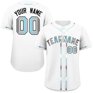 Custom White Demiboy For Pride Month Classic Style Authentic Baseball Jersey