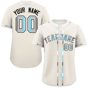 Custom Cream Demiboy For Pride Month Classic Style Authentic Baseball Jersey