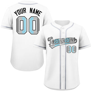 Custom White Demiboy For Pride Month Classic Style Authentic Baseball Jersey