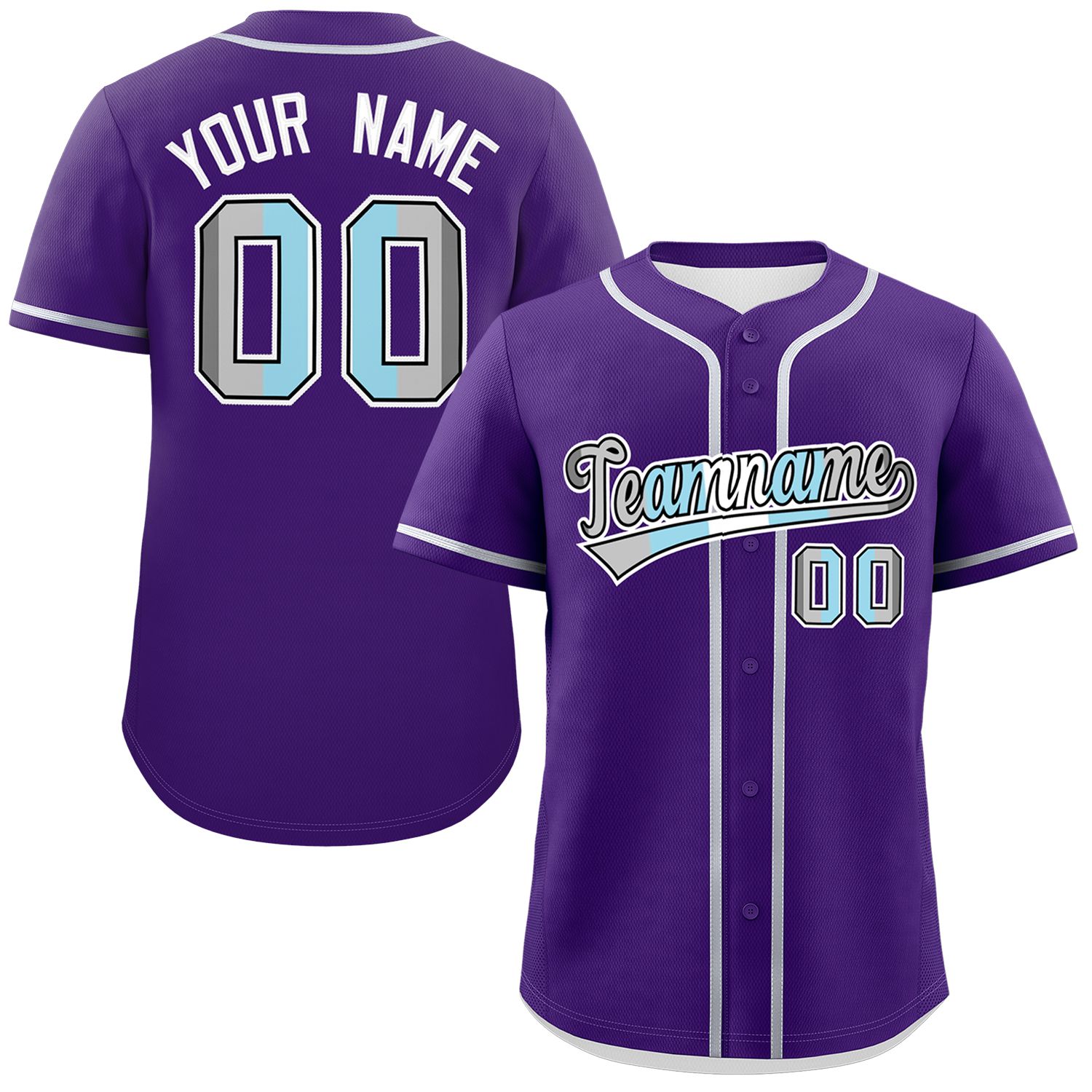 Custom Purple Demiboy For Pride Month Classic Style Authentic Baseball Jersey