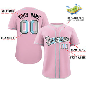 Custom Light Pink Demiboy For Pride Month Classic Style Authentic Baseball Jersey