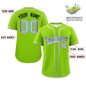 Custom Neon Green Demiboy For Pride Month Classic Style Authentic Baseball Jersey