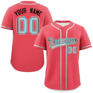 Custom Light Red Demiboy For Pride Month Classic Style Authentic Baseball Jersey